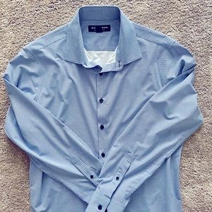 Mizzen + Main Men’s Dress Shirt Size Large Trim Fit